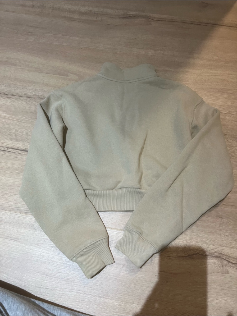 Half-Zip Sweatshirt - Cream - Picture 4 of 5